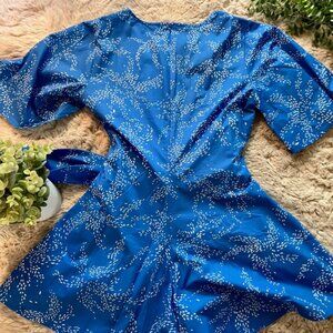 Blue Wrap Romper – Like New